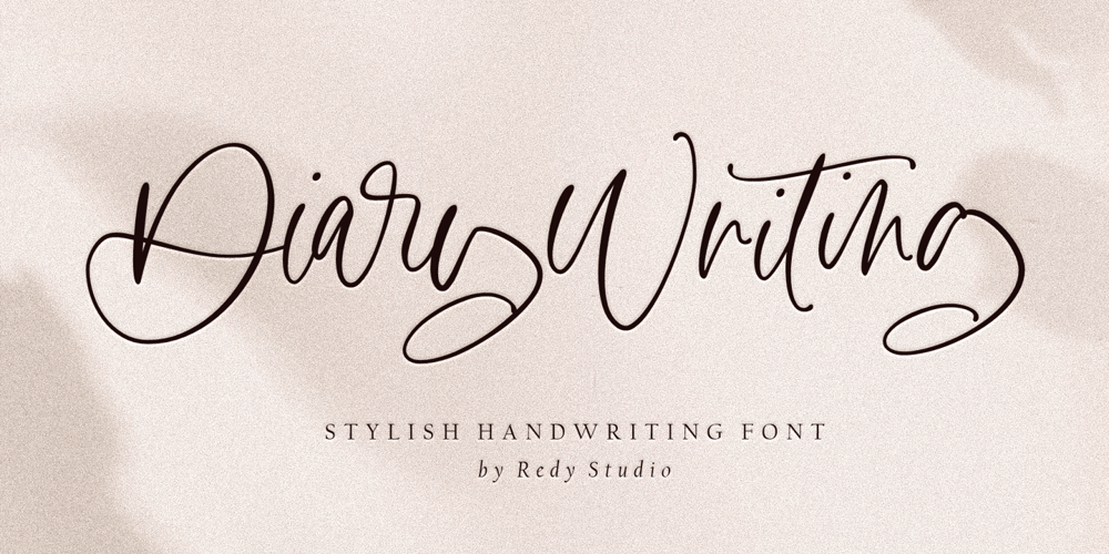Diary Writing font
