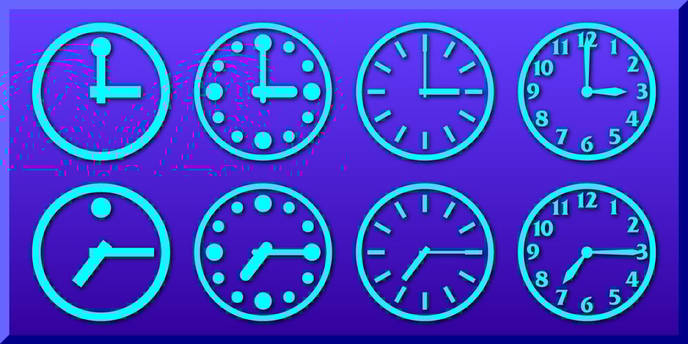 TimeClocks font