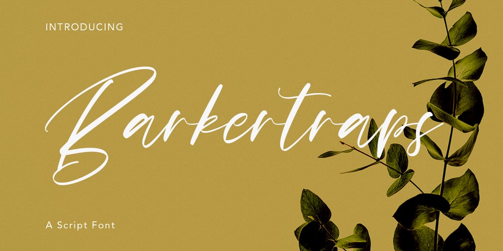 Barkertraps font