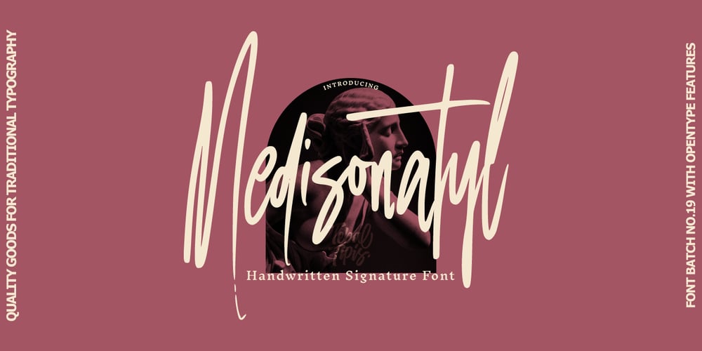 Medisonatyl Signature font