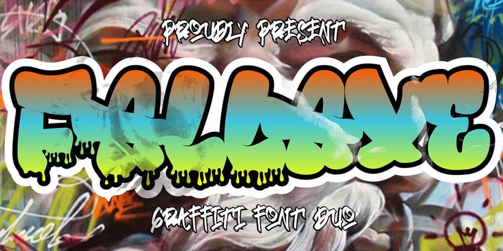 Fallaxe Drip Graffiti font