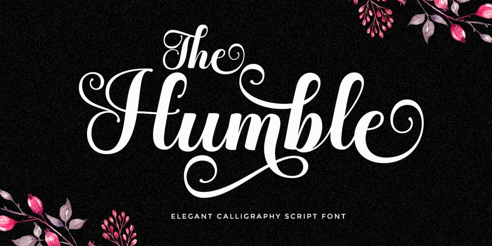 The Humble Script font