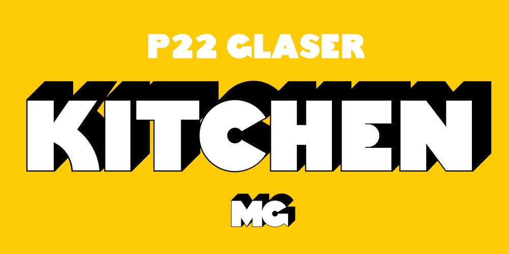 P22 Glaser Kitchen font