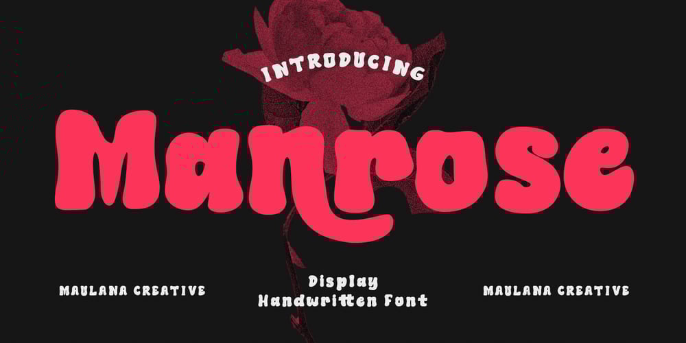 Manrose font