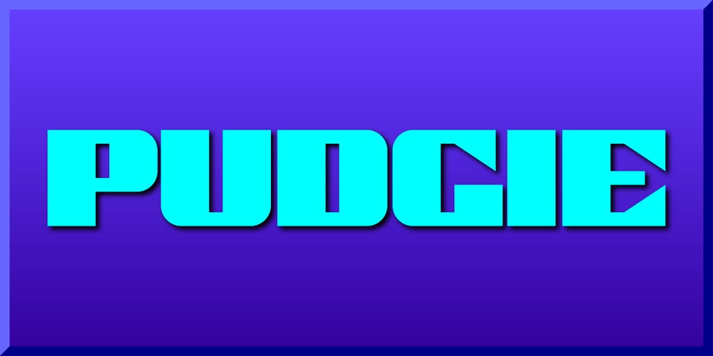 Pudgie font