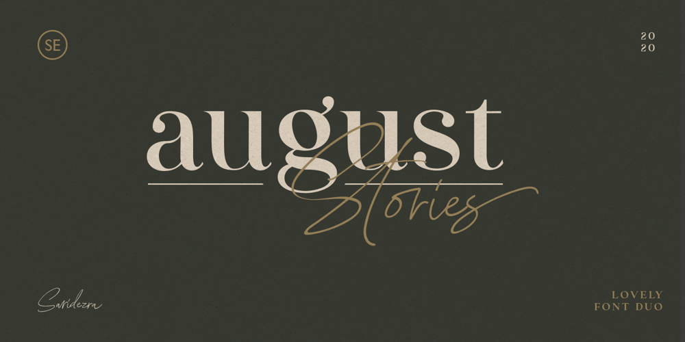 August Stories font