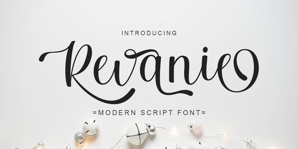 Revanie Script font