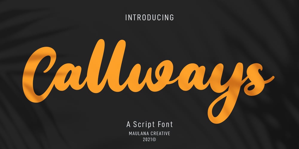 Callways font