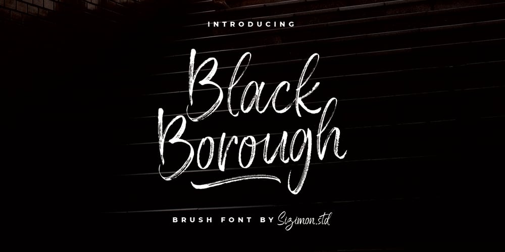 Black Borough font