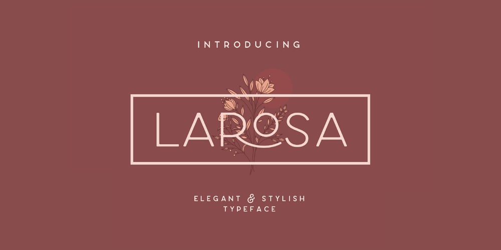 Larosa font