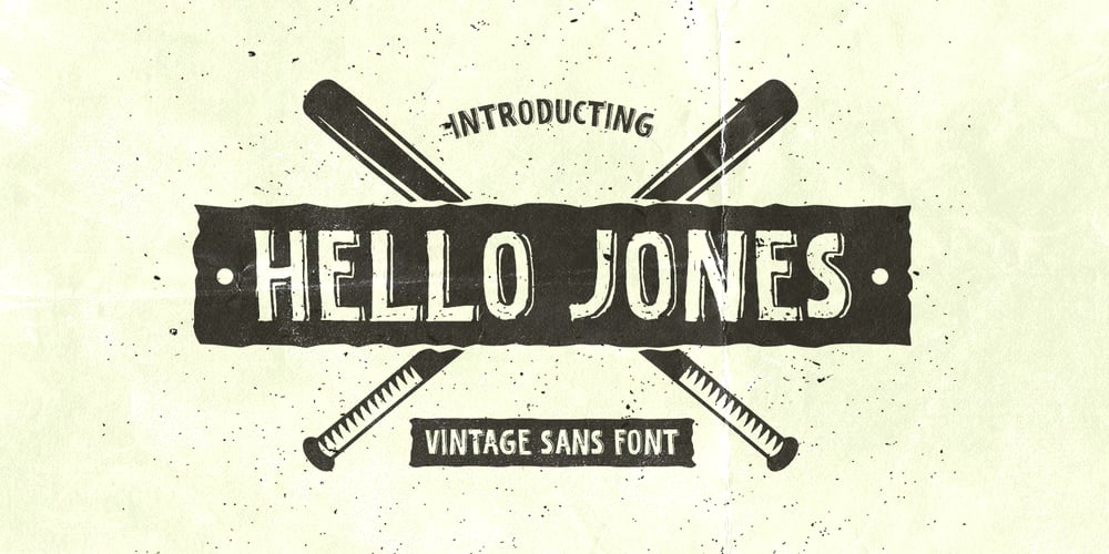 Hello Jones font