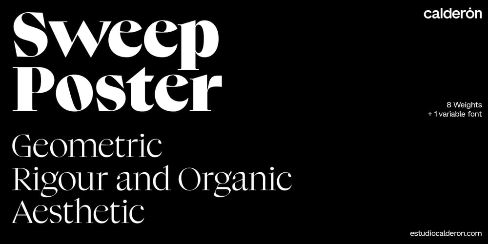 Sweep Poster font