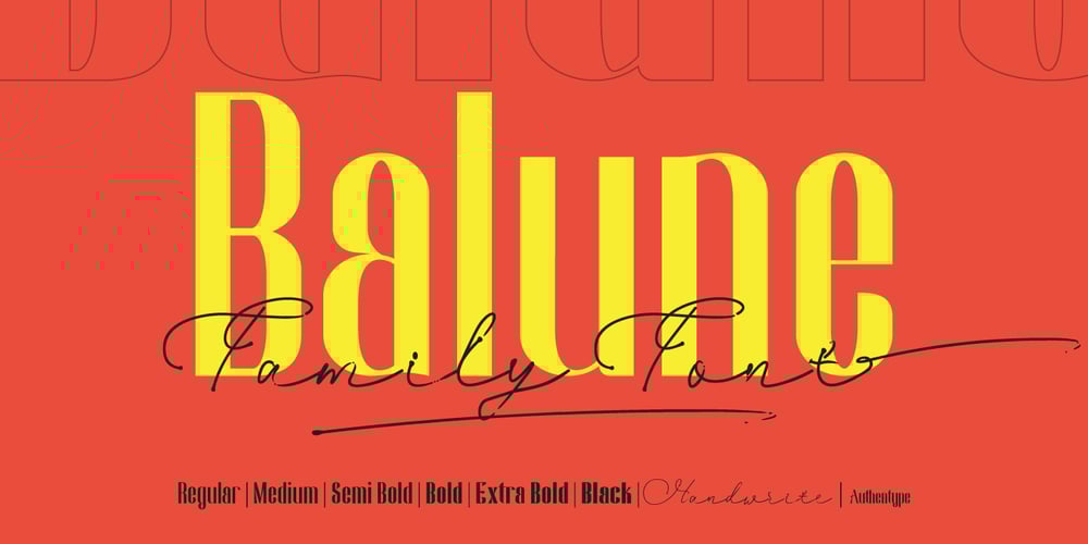 Balune font