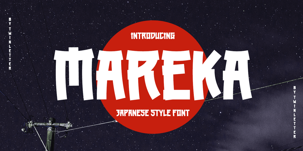 Mareka Japanese Style font