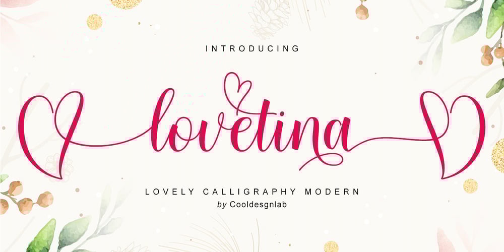 Lovetina font