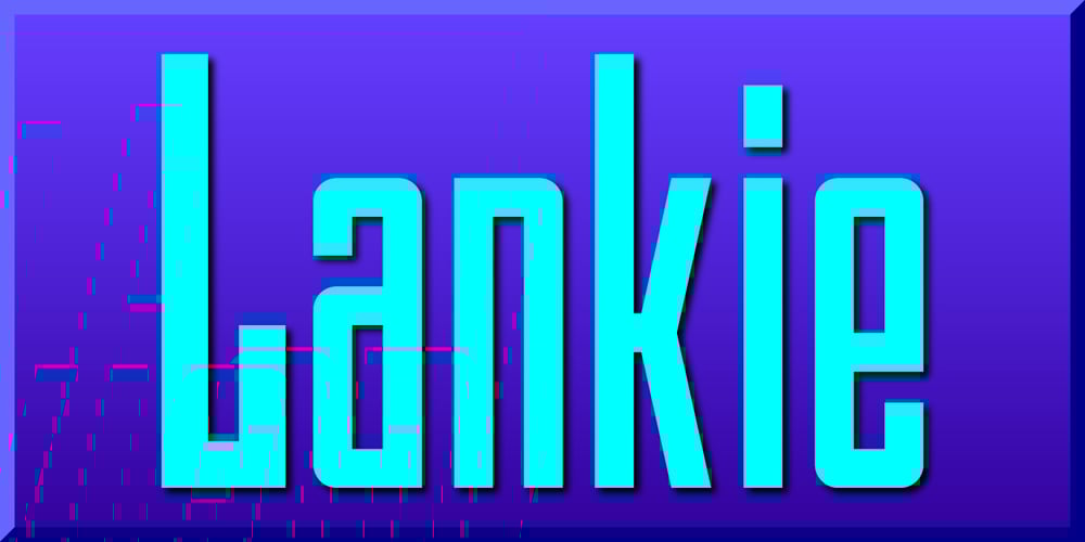 Lankie font