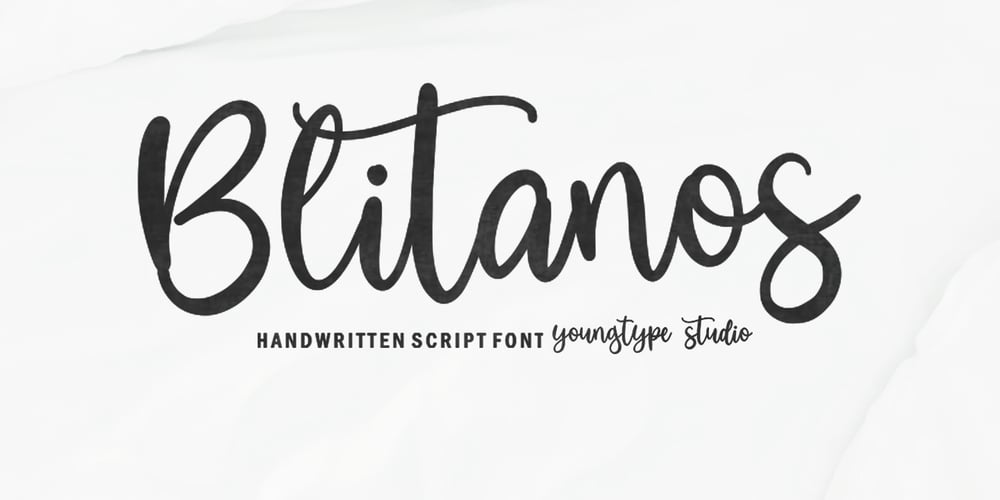 Blitanos font