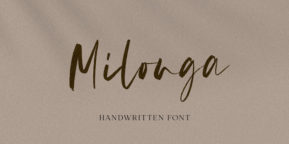 Milonga font