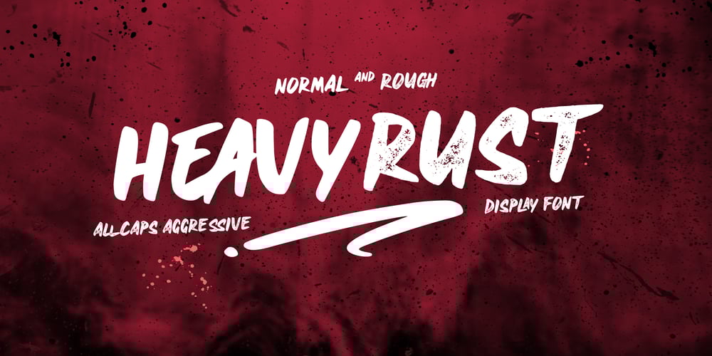 Heavyrust font