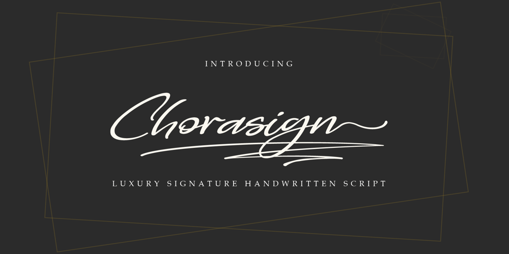 Chorasign font