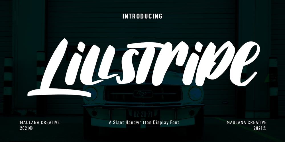 Lillstripe font