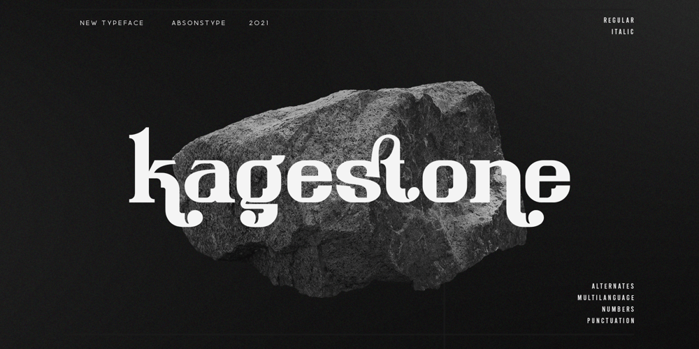 Kagestone font