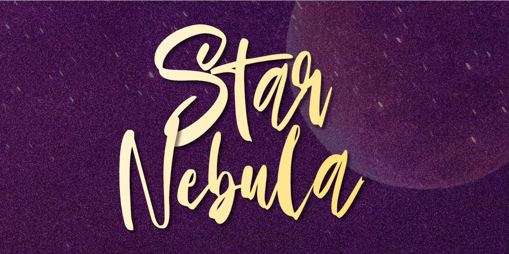 Star Nebula font