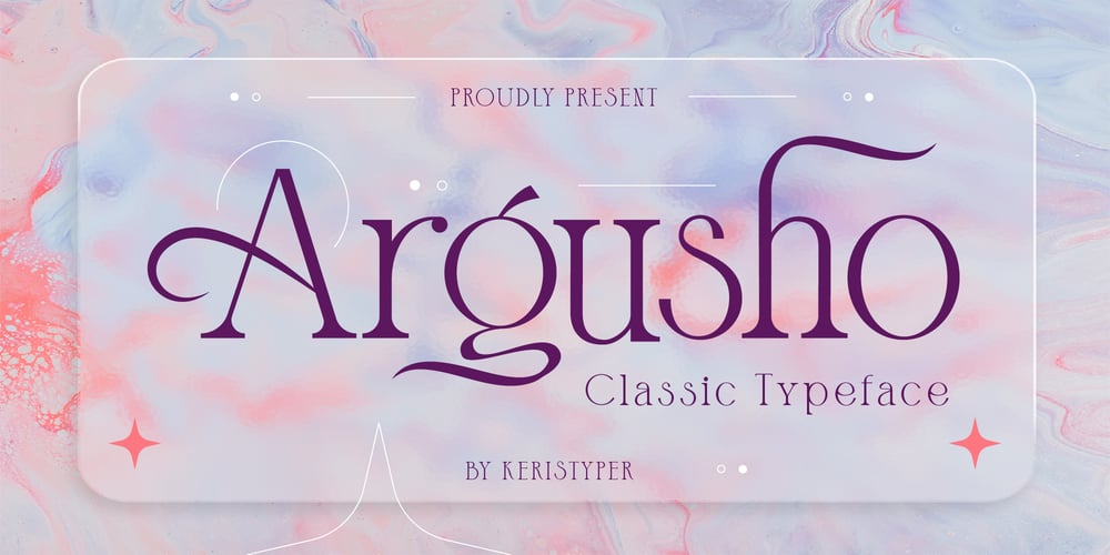 Argusho font