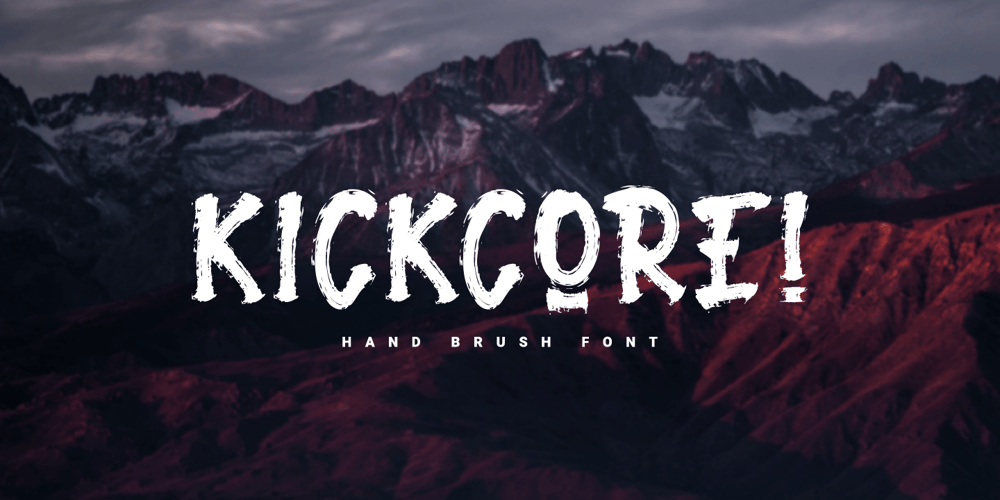 Kickcore font