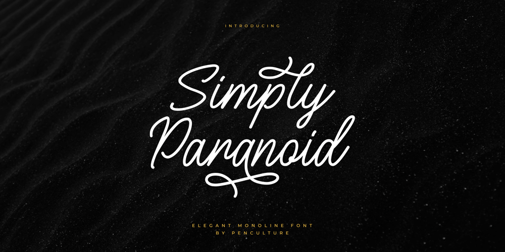Simply Paranoid font