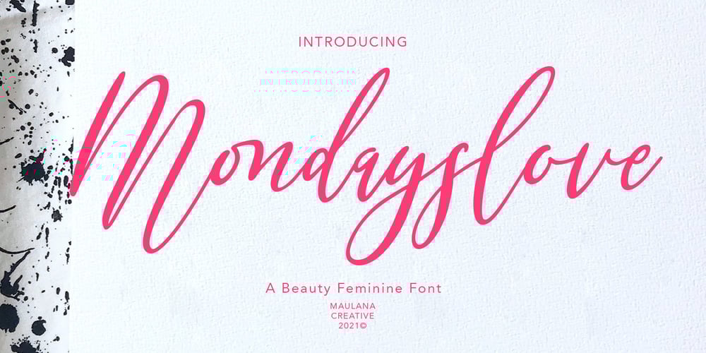 Mondayslove font