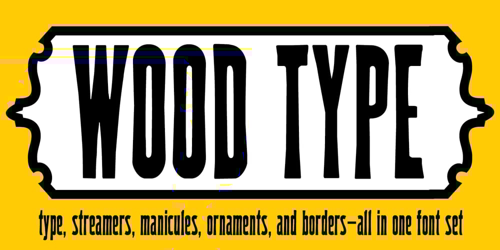 P22 Woodtype font