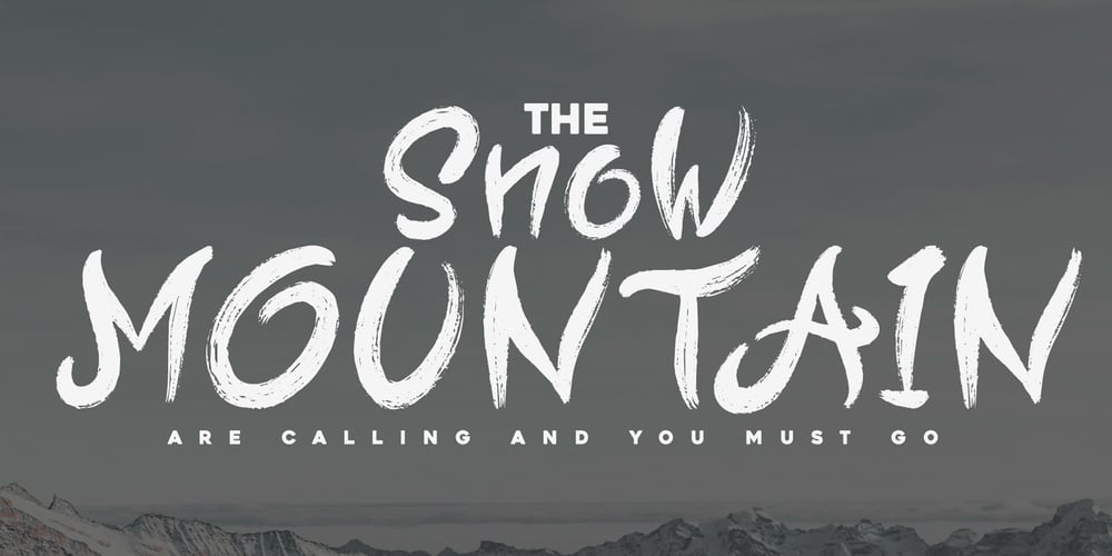 Snow Mountain font