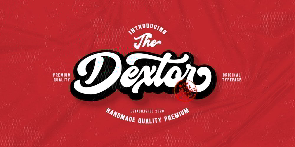 Dextor Script font