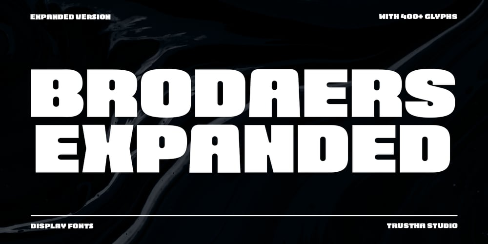 Brodaers Expanded font