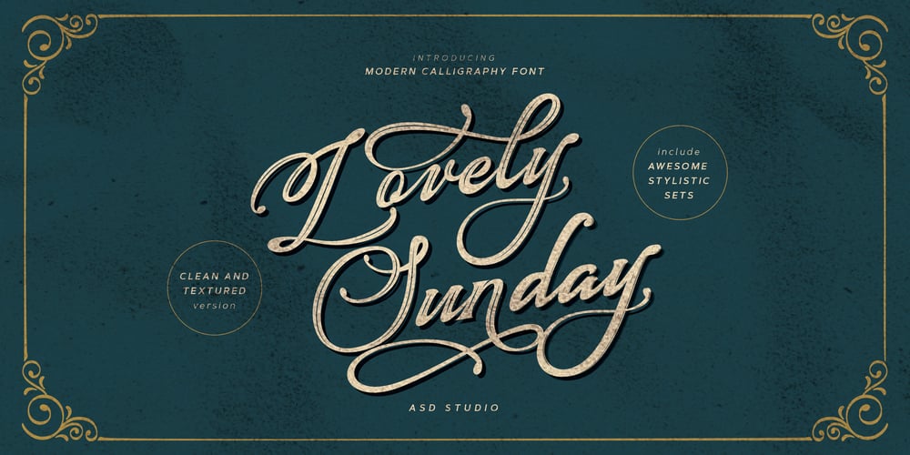 Lovely Sunday font