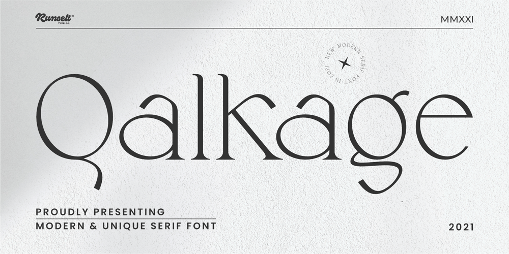 Qalkage font