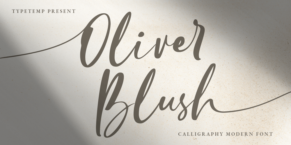 Oliver Blush font