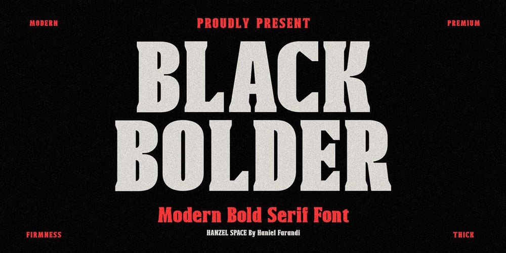 Black Bolder font