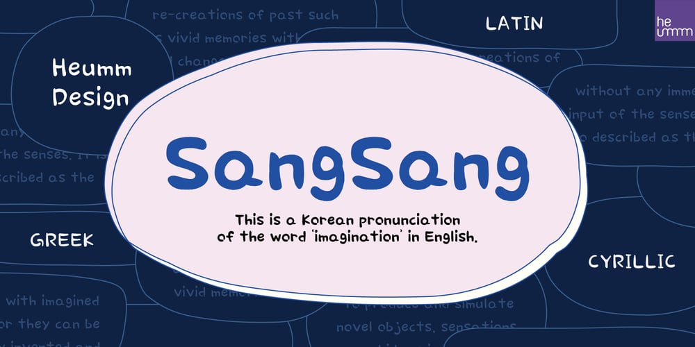 HU Sangsang font