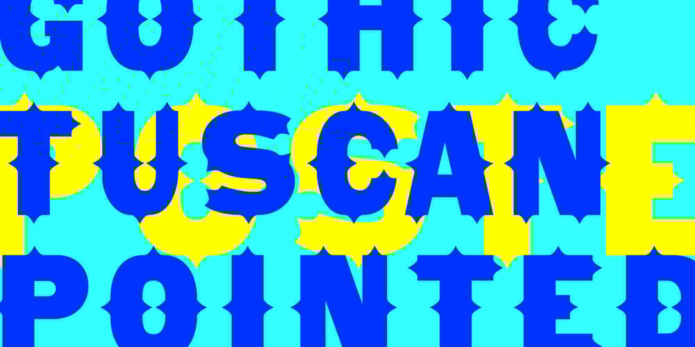 Gothic Tuscan 8 font