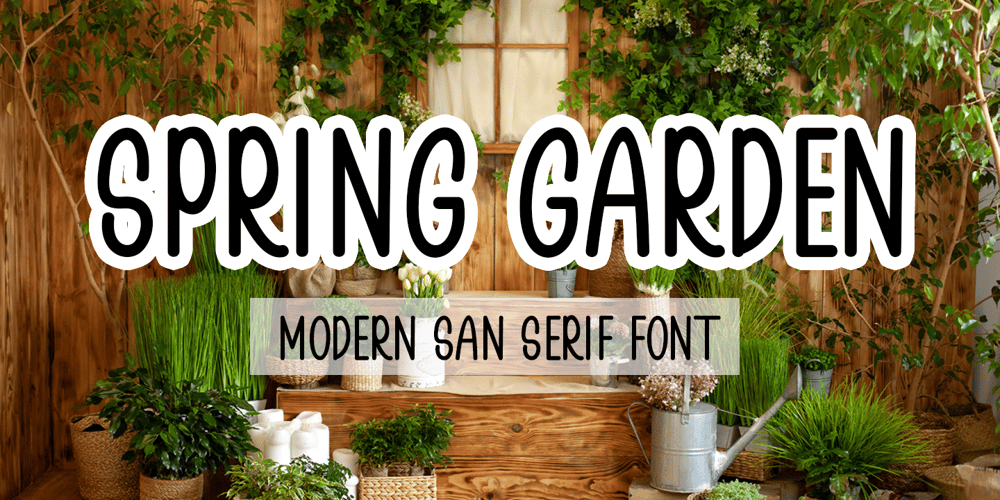 Spring Garden font