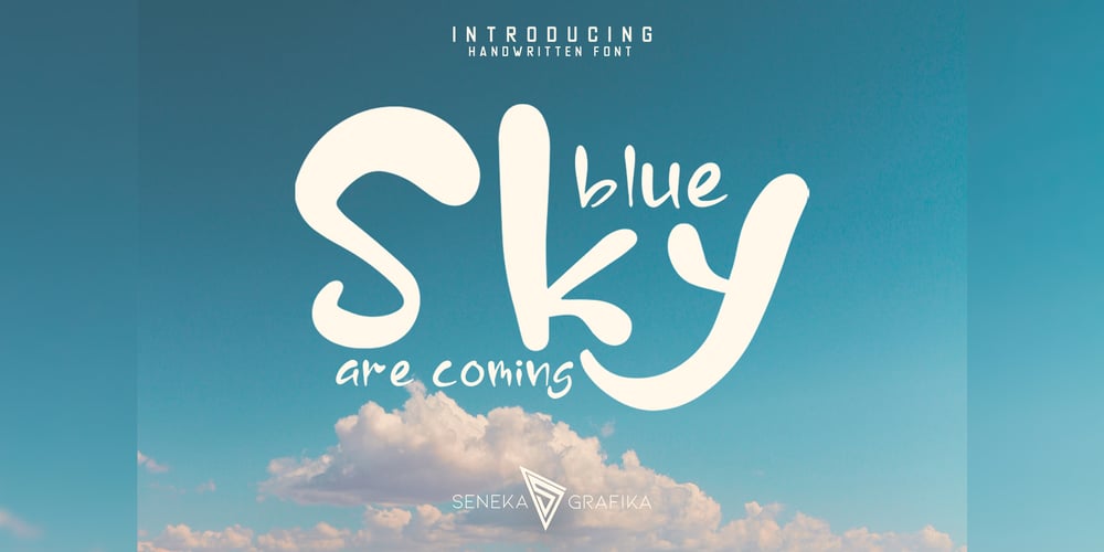 Blue Sky font