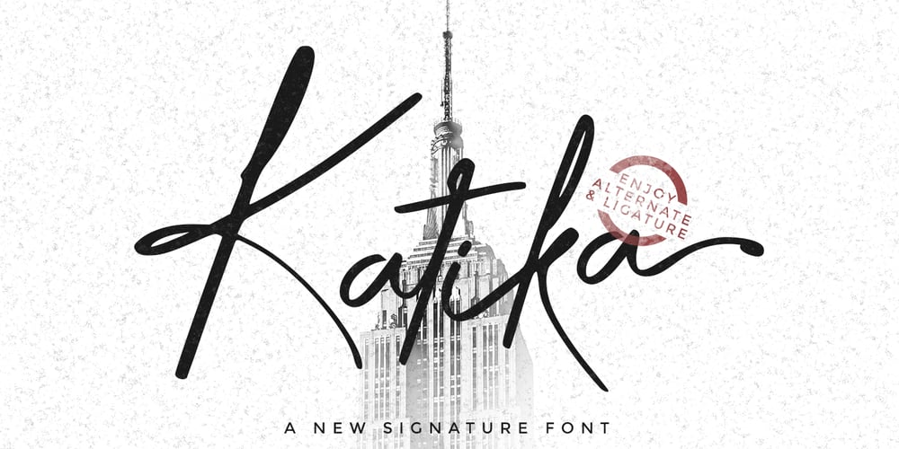 Katika font