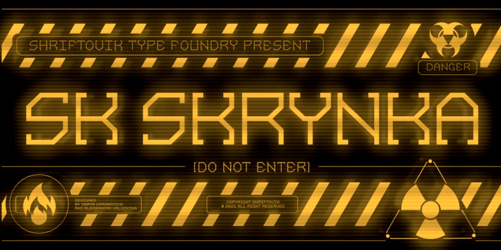 SK Skrynka font