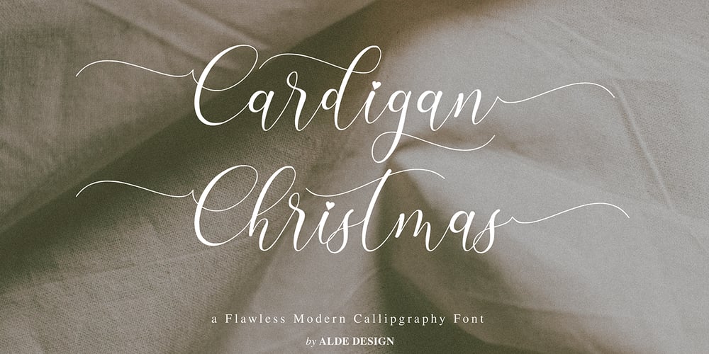 Cardigan Christmas font