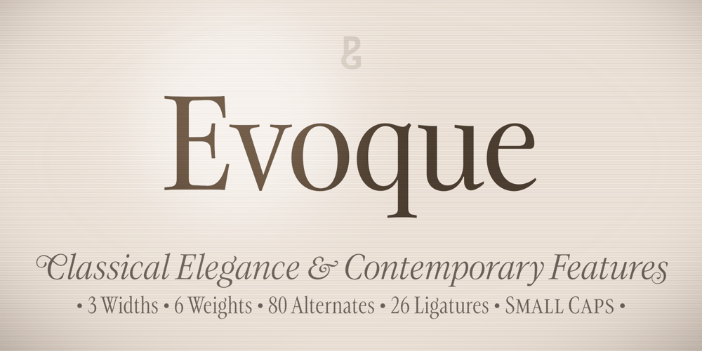 Evoque font