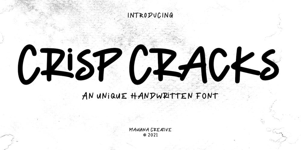 Crisp Cracks font