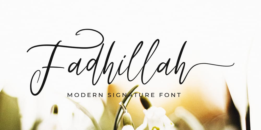 Fadhillah Signature font