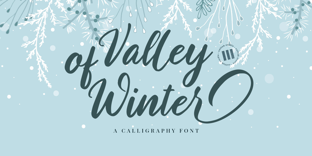 Valley of Winter font